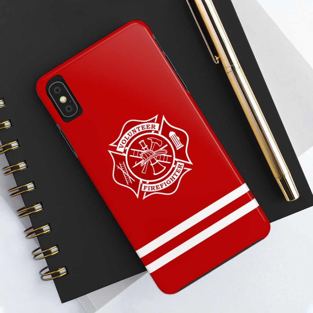 Volunteer Firefighter Maltese Cross Tough Phone Cases - firestationstore.com