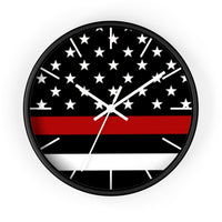 Firefighter Thin Red Line Wall clock