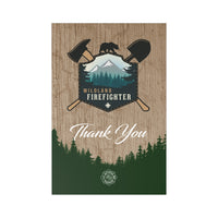 Wildland Firefighter with Maltese Cross Thank You Postcards (7 pcs)