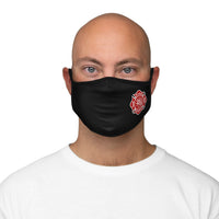 Firefighter Maltese Cross and Thin Red Line Fabric Face Mask