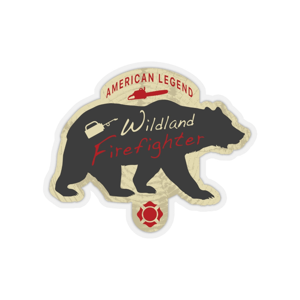 Wildland Firefighter Shape-Cut Stickers