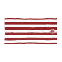 Volunteer Firefighter Striped Beach Towel - firestationstore.com - Home Decor