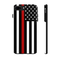 Firefighter Thin Red Line Tough Phone Cases - firestationstore.com