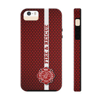 Firefighter Maltese Cross Fire & Rescue Tough Phone Cases - firestationstore.com - Phone Case