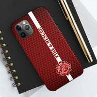 Firefighter Mesh Printed Case Mate Tough Phone Cases - firestationstore.com