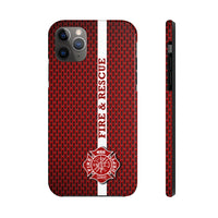 Firefighter Maltese Cross Fire & Rescue Tough Phone Cases - firestationstore.com - Phone Case