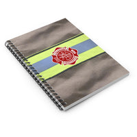 Volunteer Firefighter Jacket Spiral Notebook - Ruled Line - firestationstore.com