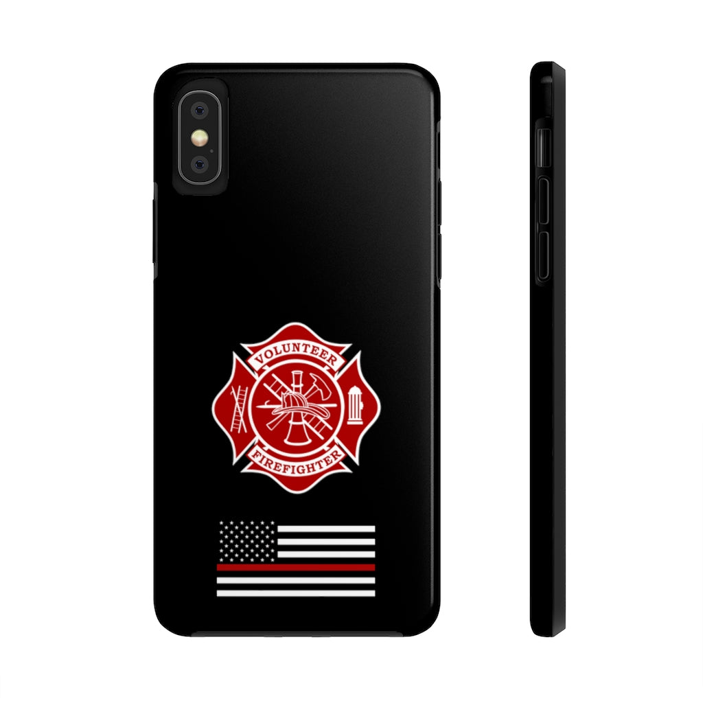 Volunteer Firefighter & Thin Red Line Tough Phone Cases