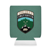 Wildland Firefighter Patch Can Koozie Sleeve