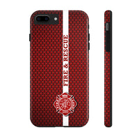 Firefighter Maltese Cross Fire & Rescue Tough Phone Cases - firestationstore.com - Phone Case