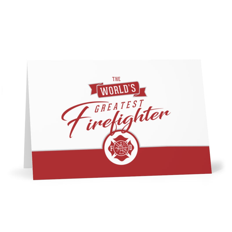 The World's Greatest Firefighter Greeting Cards (7 pcs)