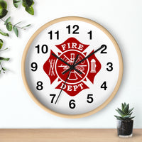 Firefighter Maltese Cross Wall clock