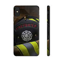 Firefighter Helmet & Jacket Tough Phone Cases