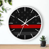 Firefighter Thin Red Line Wall clock