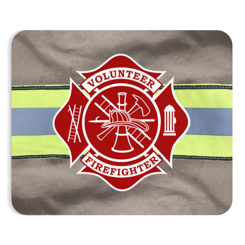 Volunteer Firefighter Jacket Mousepad - firestationstore.com