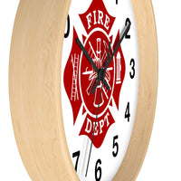 Firefighter Maltese Cross Wall clock