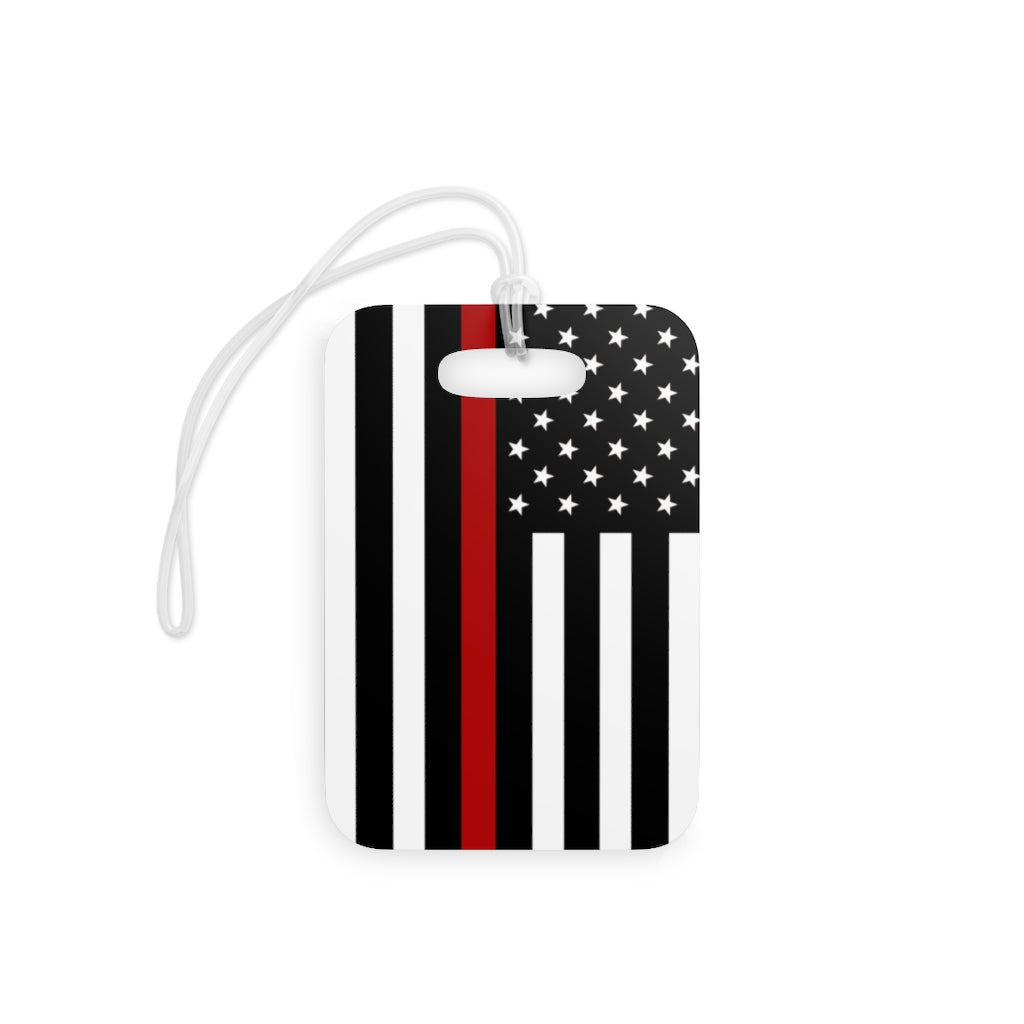 Firefighter Thin Red Line Luggage Bag Tag - firestationstore.com