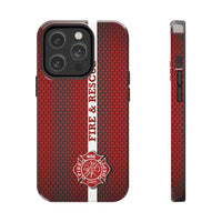 Firefighter Mesh Printed Case Mate Tough Phone Cases - firestationstore.com