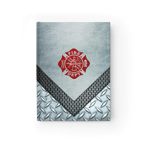 Firefighter Metallic Print Journal - Ruled Line - firestationstore.com - Paper products