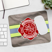 Volunteer Firefighter Maltese Cross Mousepad - firestationstore.com