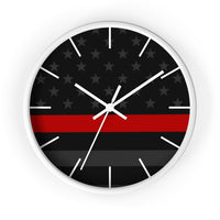 Firefighter Thin Red Line Wall clock