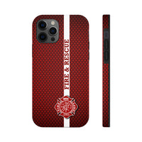 Firefighter Mesh Printed Case Mate Tough Phone Cases - firestationstore.com