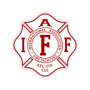 IAFF Shape Cut Stickers - firestationstore.com