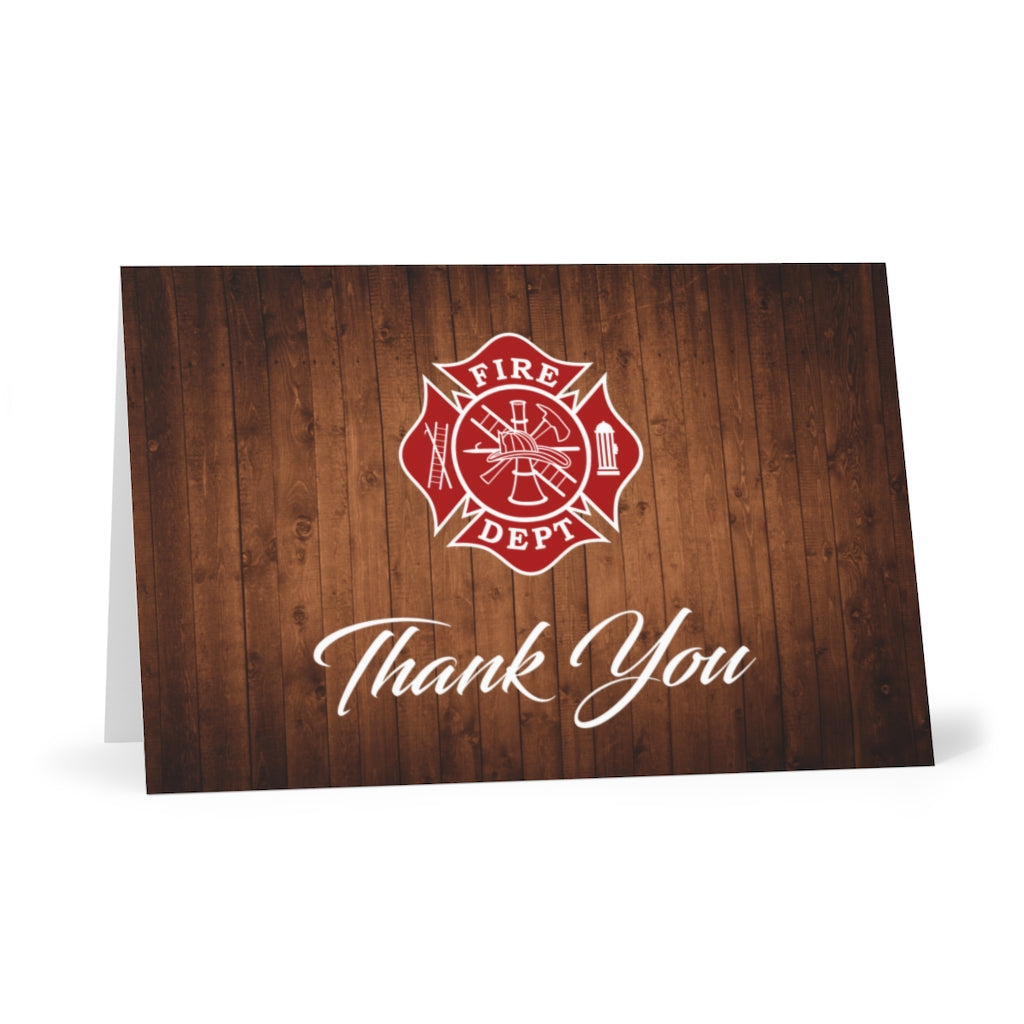 Firefighter Thank You Greeting Cards (7 pcs)