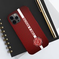 Firefighter Mesh Printed Case Mate Tough Phone Cases - firestationstore.com