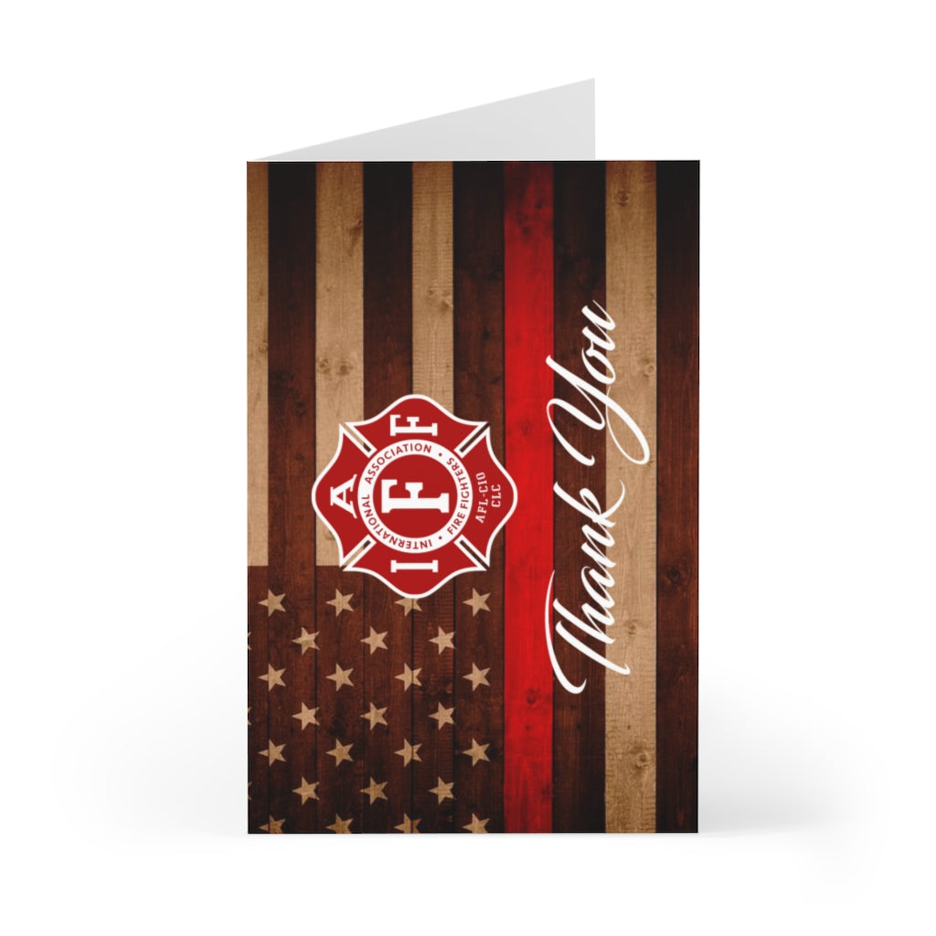 IAFF Thin Red Line Thank You Greeting Cards (7 pcs)