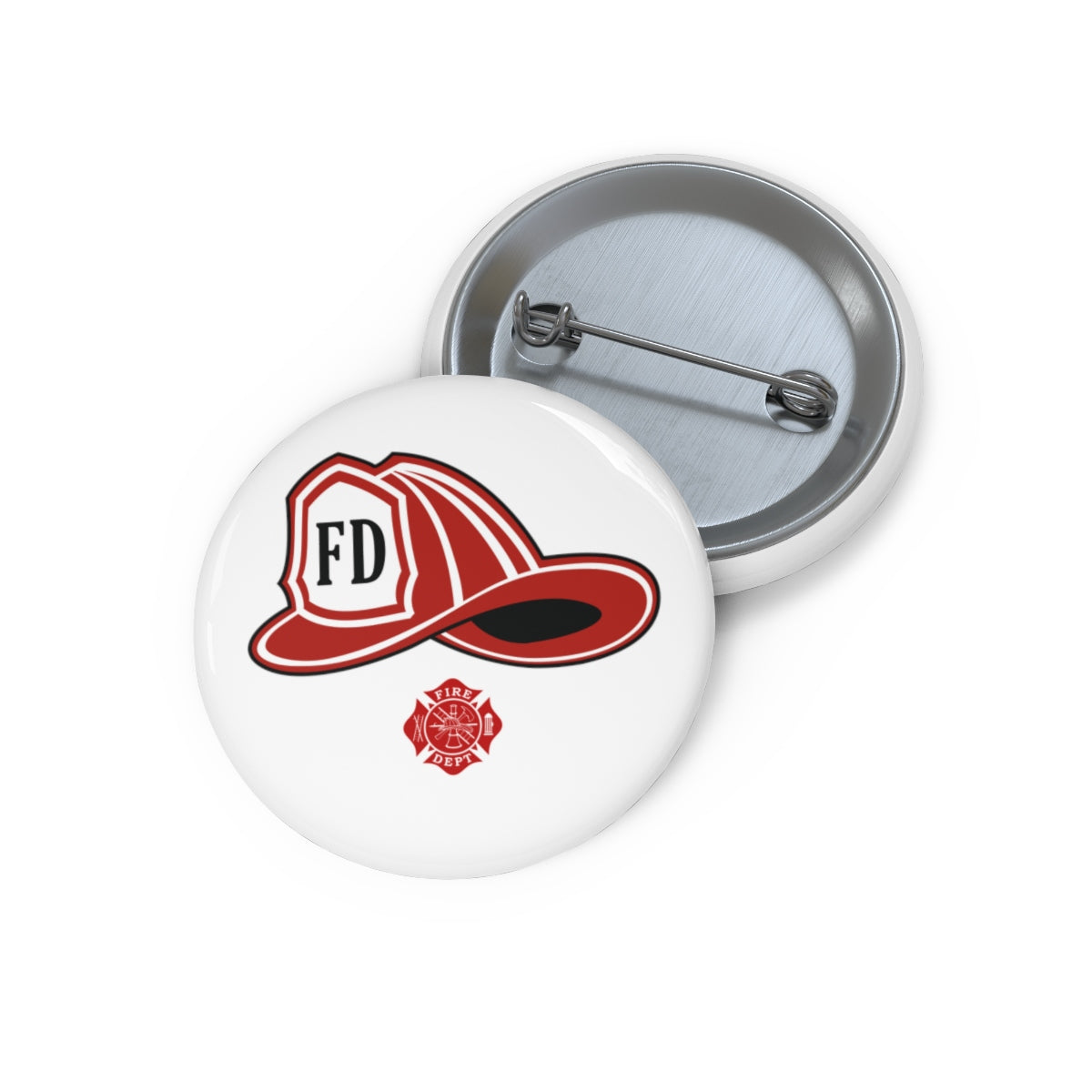 Firefighter Helmet Pin Buttons - firestationstore.com - Accessories