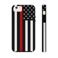 Firefighter Thin Red Line Tough Phone Cases - firestationstore.com