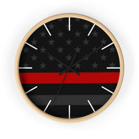 Firefighter Thin Red Line Wall clock