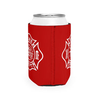 Firefighter Maltese Can Koozie Sleeve