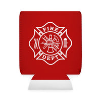 Firefighter Maltese Can Koozie Sleeve