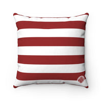 Firefighter Striped Polyester Square Pillow Case - firestationstore.com - Home Decor