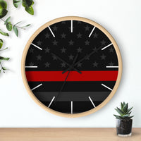 Firefighter Thin Red Line Wall clock