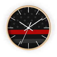 Firefighter Thin Red Line Wall clock