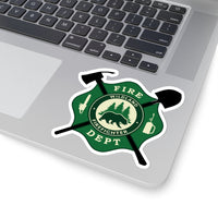 Wildland Firefighter Fire Dept Shape Cut Stickers