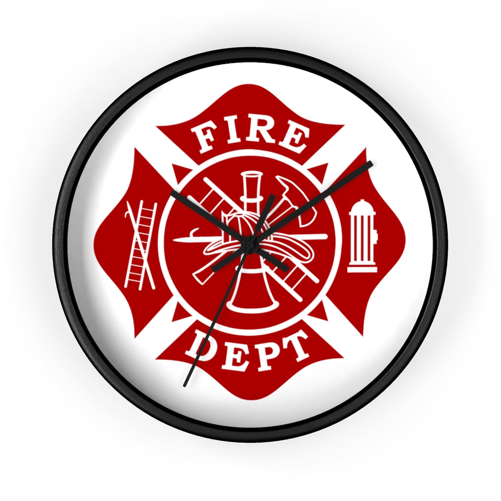 Firefighter Maltese Cross Wall clock - firestationstore.com