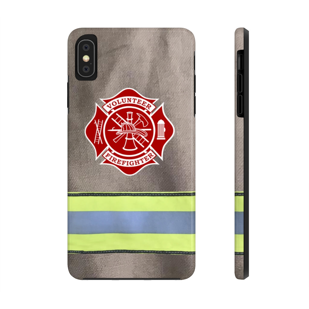 Volunteer Firefighter Jacket Tough Phone Cases - firestationstore.com - Phone Case