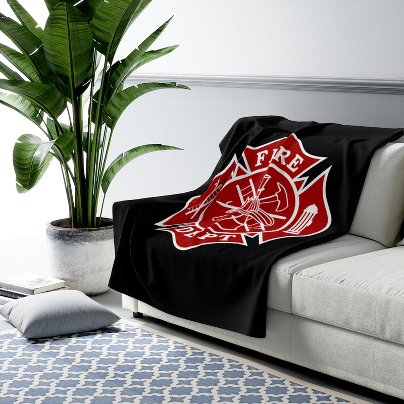 Firefighter fleece online blanket