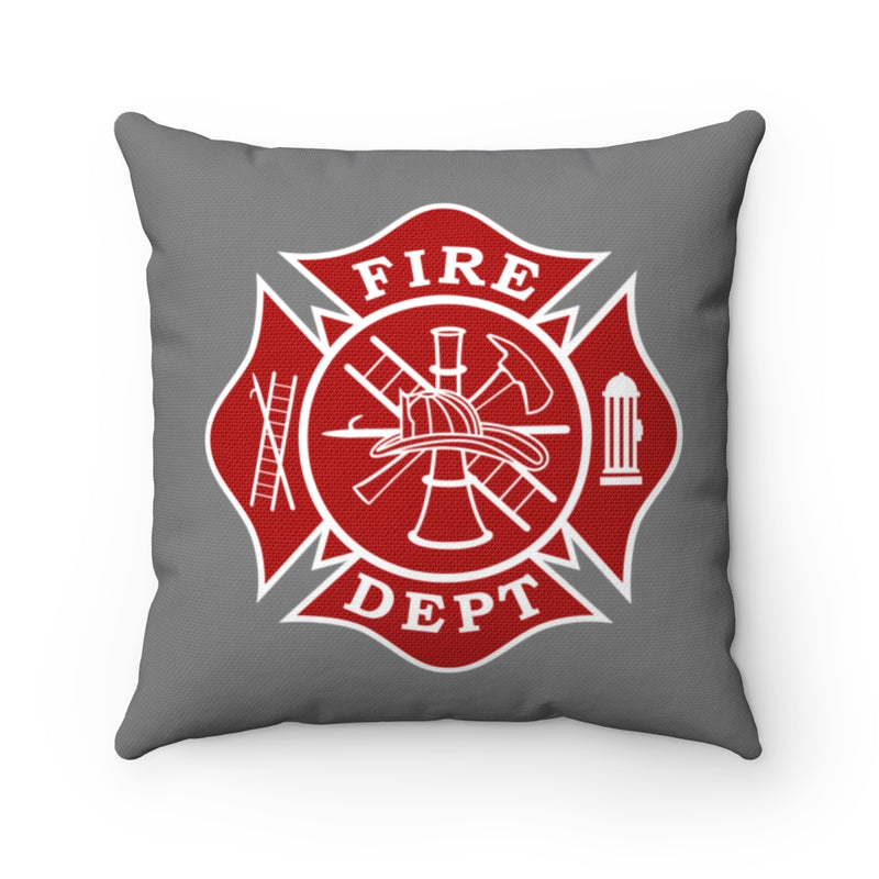 Firefighter Maltese Cross Square Pillow - firestationstore.com - Home Decor