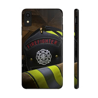 Firefighter Helmet & Jacket Tough Phone Cases