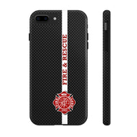 Firefighter Carbon Fiber Printed Case Mate Tough Phone Cases - firestationstore.com