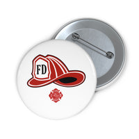 Firefighter Helmet Pin Buttons - firestationstore.com - Accessories