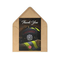 Firefighter Helmet & Jacket Thank You Postcards Cards (7 pcs)