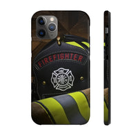 Firefighter Helmet & Jacket Tough Phone Cases