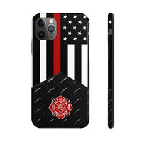 Firefighter Diamond Plate and  Thin Red Line Tough Phone Cases