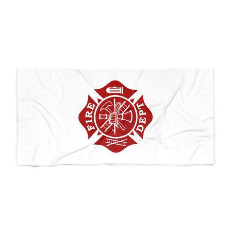Firefighter Maltese Cross Beach Towel - firestationstore.com